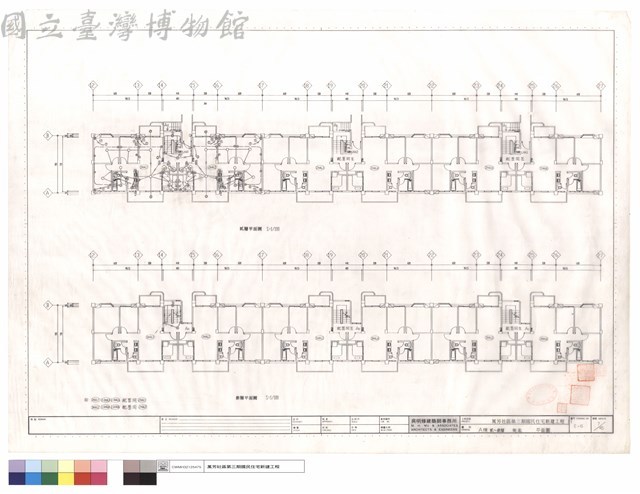 A棟貳~參層電氣平面圖藏品圖，第1張