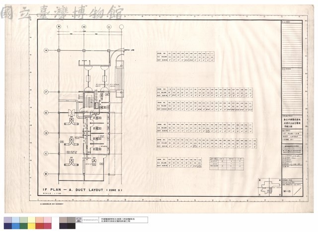 1F PLAN - AIR DUCT LAYOUT(ZONE D)藏品圖，第1張