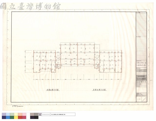 左側第貳層結構平面、右側第壹層結構平面藏品圖，第1張