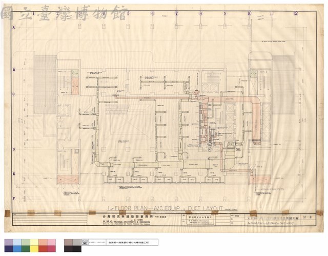 1ST FLOOR PLAN-A/C EQUIP. & DUCT LAYOUT藏品圖，第1張