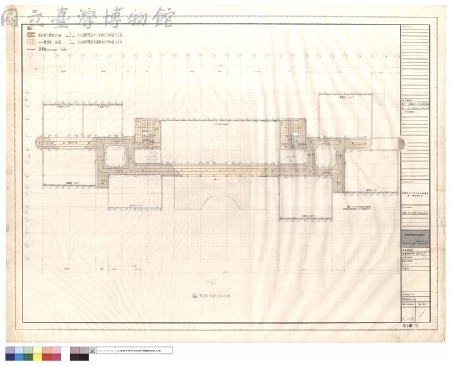 教學大樓天花板平面圖(壹樓)藏品圖，第1張