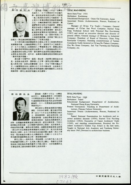 (名人錄1507頁影印)藏品圖，第1張
