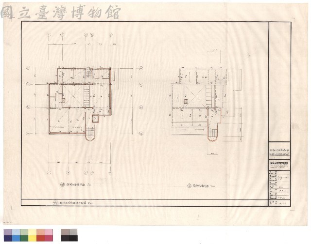 肆樓及屋頂結構平面藏品圖，第1張