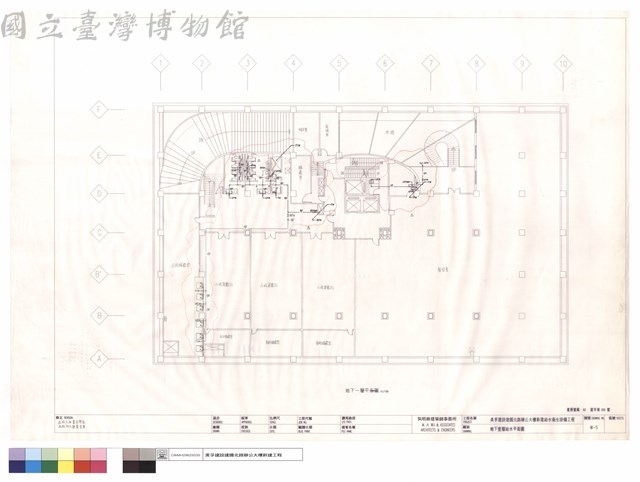地下壹層給水平面圖藏品圖，第1張