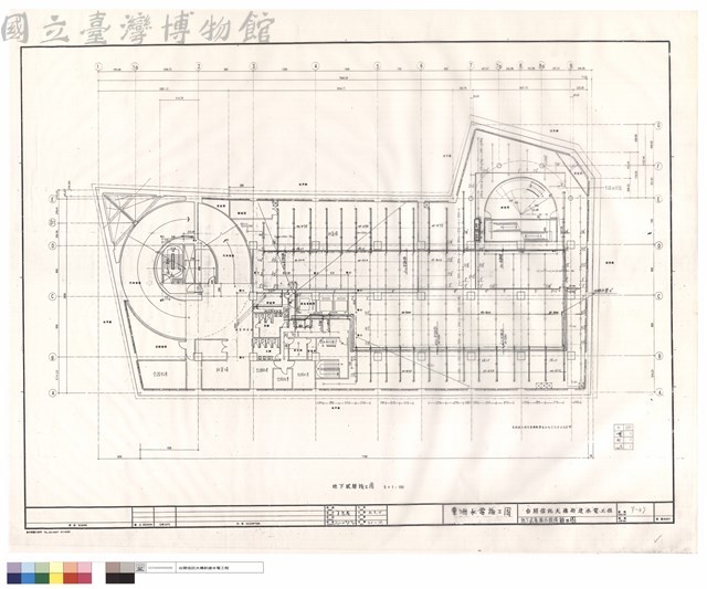 地下貳層泡沫灑水設備施工圖藏品圖，第1張