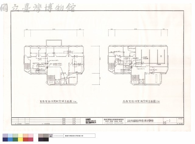 貳.参層電話(弱電)配管線平面圖藏品圖，第1張