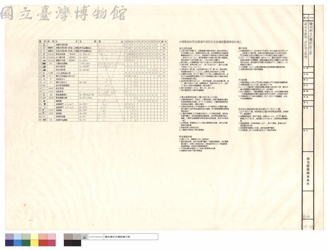 圖例及說明、設計施工說明藏品圖，第1張