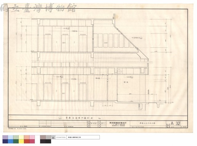 一層及十層門廳剖面藏品圖，第1張