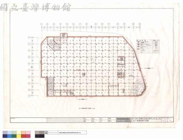 地下壹層結構平面圖藏品圖，第1張