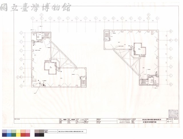 屋頂層水管冷媒管配置平面圖藏品圖，第1張