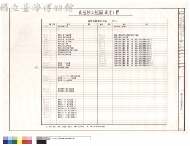 碼頭區圖號索引表藏品圖，第1張