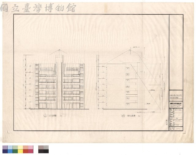 西向、北向立面圖藏品圖，第1張