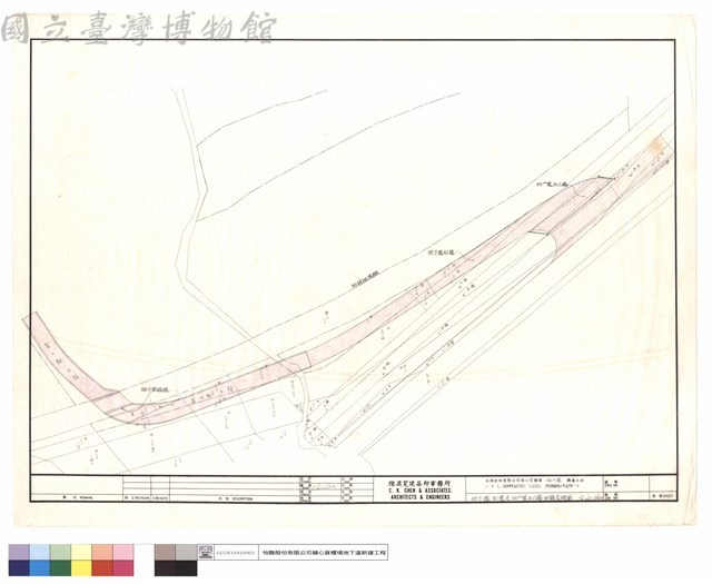 地下及引道及55m寬R.C橋地籍套繪圖藏品圖，第1張