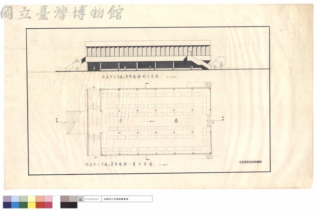 一層平面圖，側立面圖藏品圖，第1張