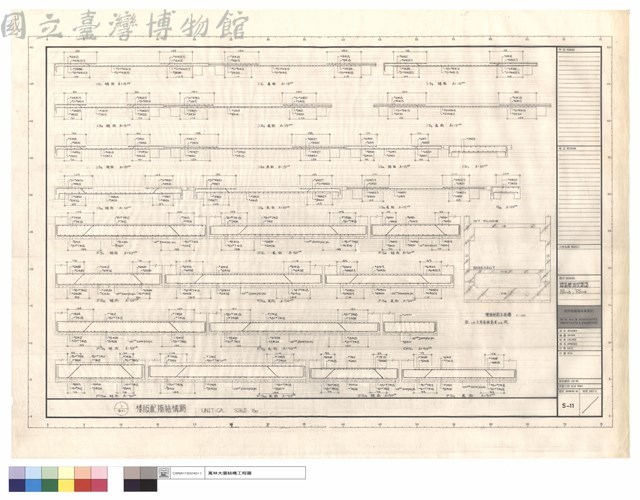 樓板結構配筋圖1S1~B，FS1~6藏品圖，第1張
