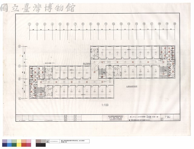 貳~肆層電氣設備工程平面圖(女生宿舍)藏品圖，第1張