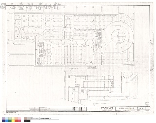 地下壹層照明平面圖及地面層庭園,停車場平面圖藏品圖，第1張
