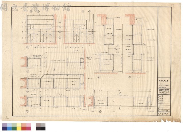 文華六層H戶餐廳廚房間壁櫃詳細圖藏品圖，第1張