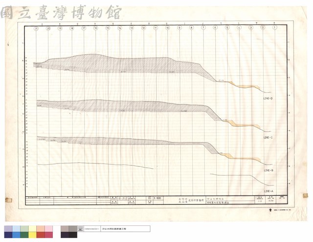 開挖整地前後橫斷面藏品圖，第1張