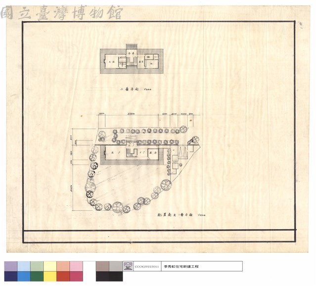 配置圖及一層平面藏品圖，第1張