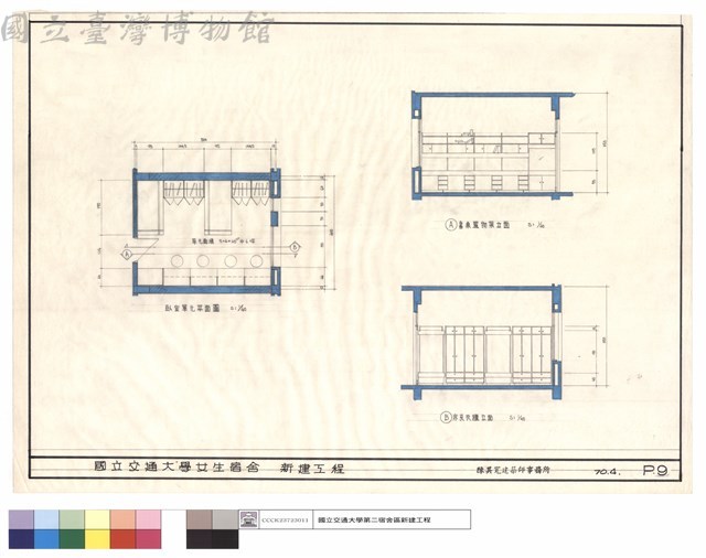 臥室單元平面圖,書桌置物架立面,床及衣櫃立面藏品圖，第1張