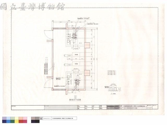 B、D、E棟電梯機械室平面圖藏品圖，第1張
