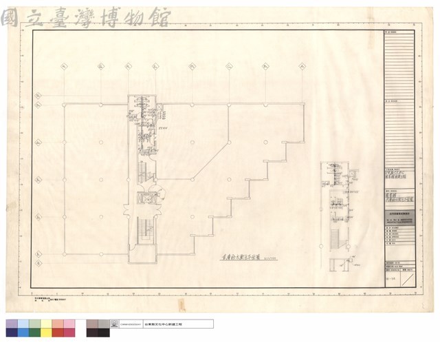 圖書館貳層給水衛生平面圖藏品圖，第1張