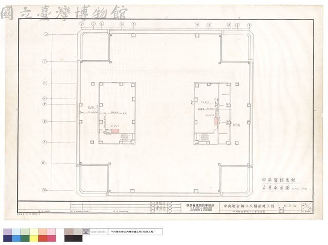 中央監控系統二十層平面圖藏品圖，第1張