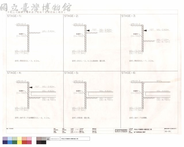 地下室開挖施工順序藏品圖，第1張