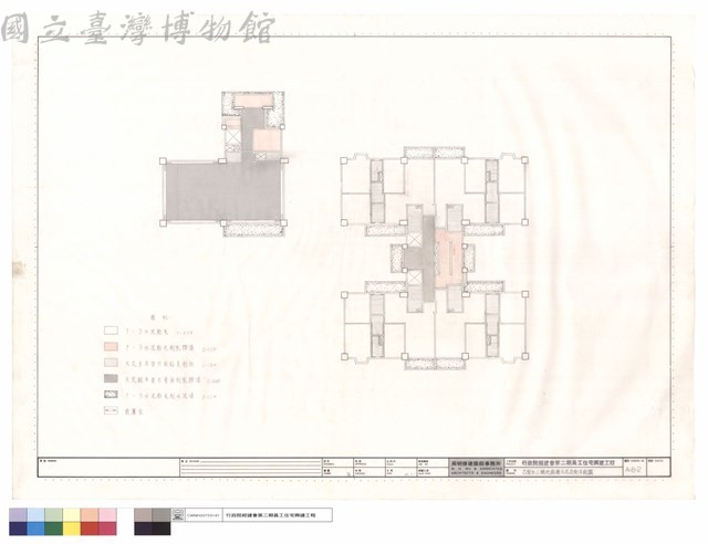 乙型B、C棟地面層天花反射平面圖藏品圖，第1張