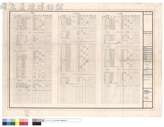 1F , 2F , 3F 負載表藏品圖，第1張