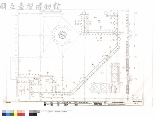 壹樓圖書館冷間壓延鋼板平面圖(1)藏品圖，第1張