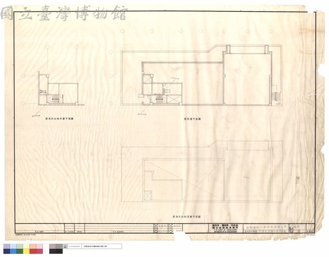 屋頂層平面圖對講機設備系統平面圖藏品圖，第1張