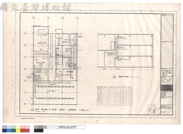 BF PLAN - AIR DUCT LAYOUT(ZONE D)藏品圖，第1張