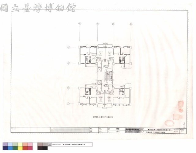 B棟參至伍層給水平面圖藏品圖，第1張