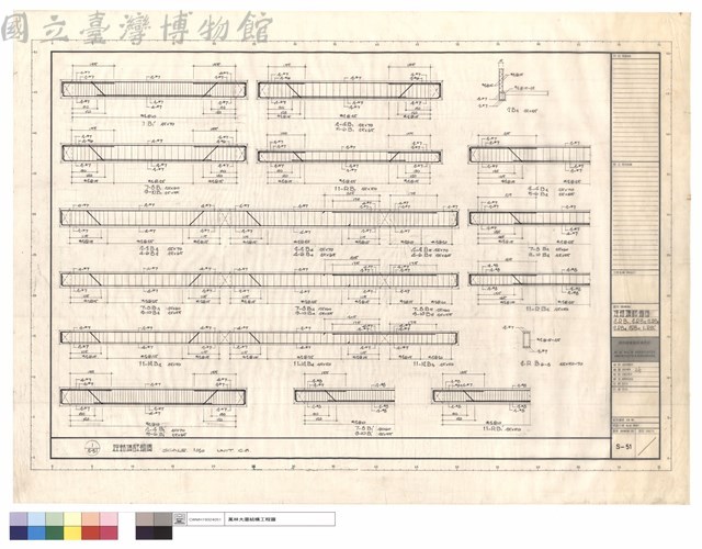 樑結構詳細圖2~RB1、2~RB2、2~RB3、2~RB4、2RB5、1~RB'1藏品圖，第1張