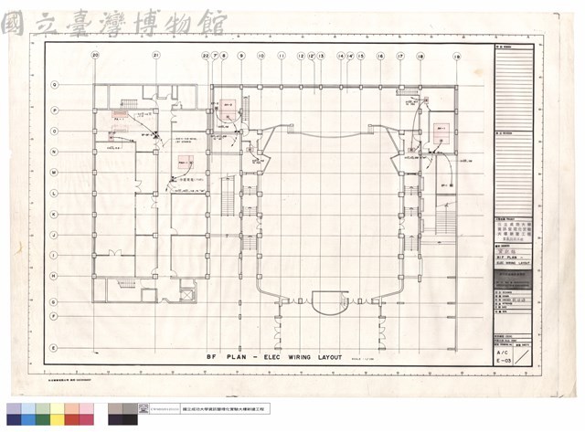 資訊館 B1F PLAN - ELEC WIRING LAYOUT藏品圖，第1張