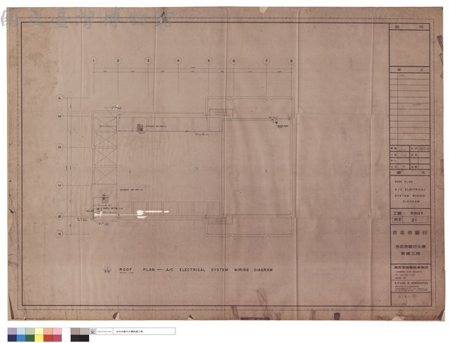 ROOF PLAN A/C ELECTRICAL SYSTEM WIRING DIAGRAM藏品圖，第1張
