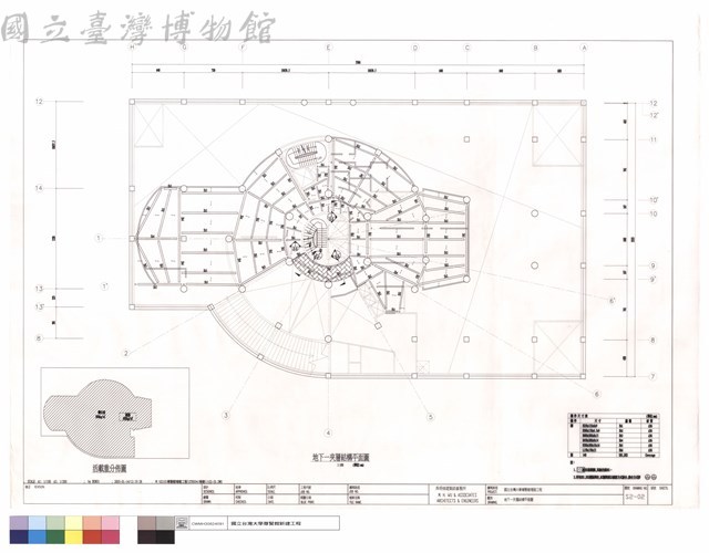 地下一夾層結構平面圖藏品圖，第1張