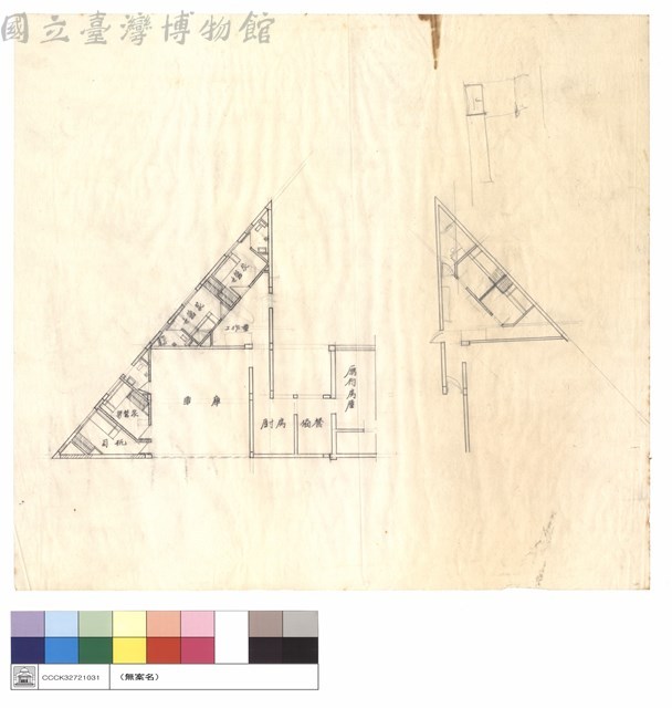 章公館附屬工程新建工程設計草圖藏品圖，第1張
