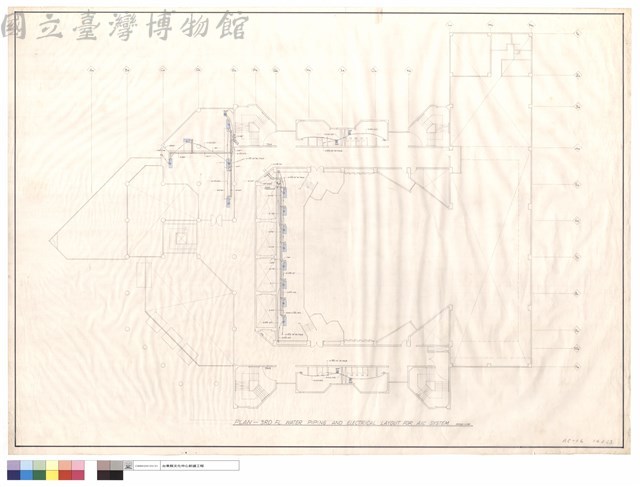 PLAN - 3 RD FL WATER PIPING AND ELECTRICAL LAYOUT FOR A/C SYSTEM藏品圖，第1張