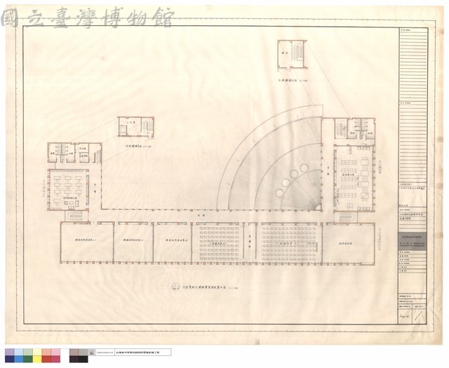 行政資料大樓肆層傢俱配置平面圖藏品圖，第1張