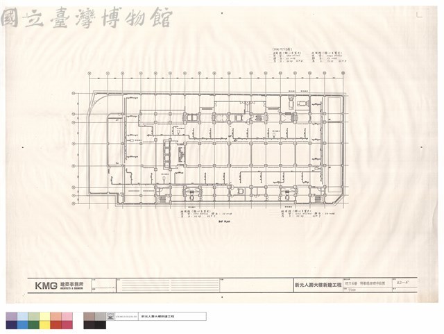 地下4層停車場排煙平面圖藏品圖，第1張