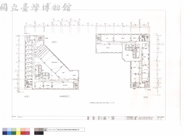 拾參層辦公室通訊自動化系統平面圖藏品圖，第1張
