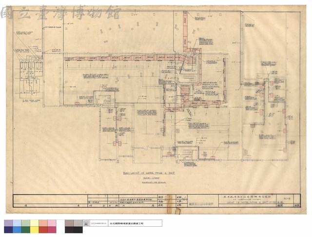 PLAN-LAYOUT OF WATER PIPING&DUCT藏品圖，第1張