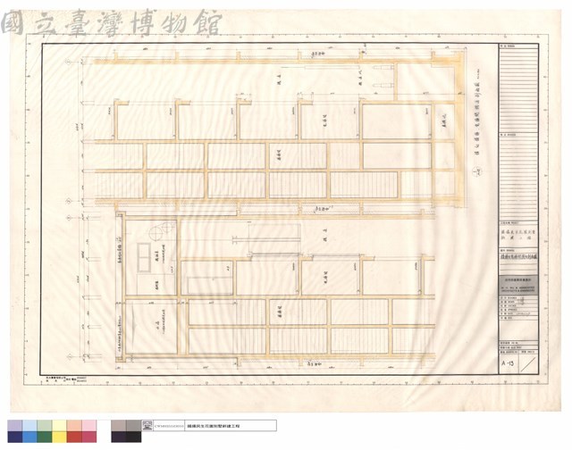 樓梯及電梯間橫向剖面圖藏品圖，第1張