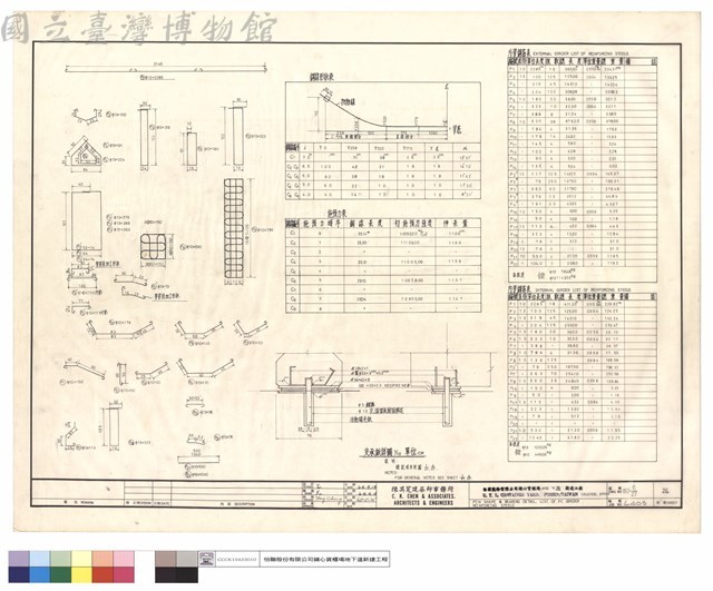 PCW SHAPE&BEARING DETAIL LIST OF P.C. GIRDER REINFORCING STEELS藏品圖，第1張