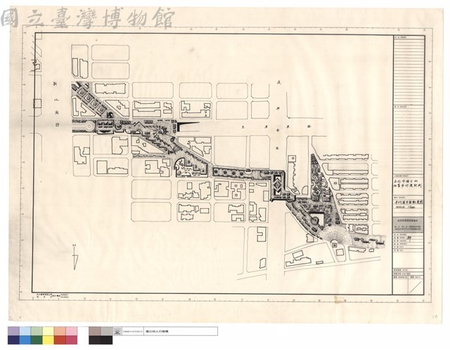 步行道平面配置圖 SCALE 1-1200藏品圖，第1張