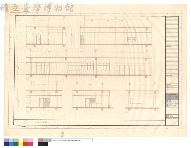 大廳剖立面圖藏品圖，第1張