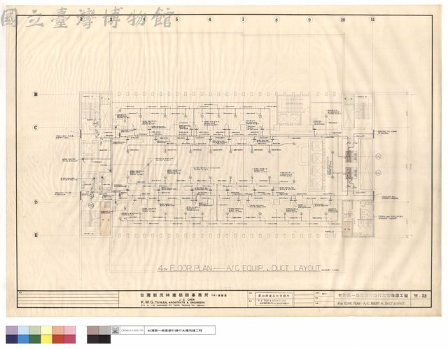 4TH FLOOR PLAN-A/C EQUIP. & DUCT LAYOUT藏品圖，第1張